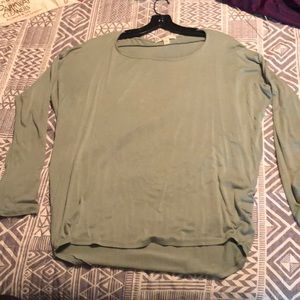 Women’s sage long sleeve blouse. Lightly worn